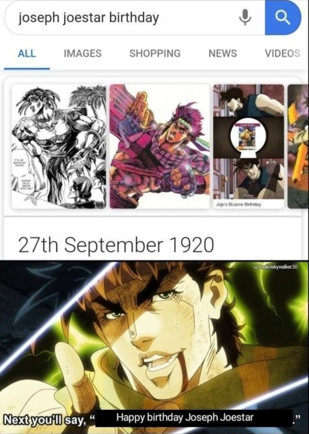 Happy birthday Joseph Joestar! Oh-