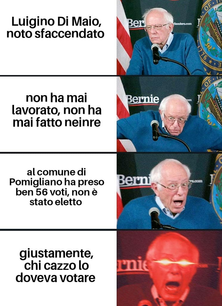 Ho scoperto meme generator e mi sono ispirato al video di De Luca 