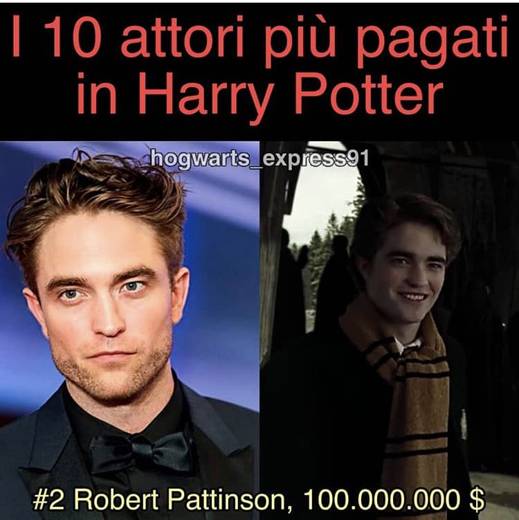 Per due battute che ha detto in Harry Potter