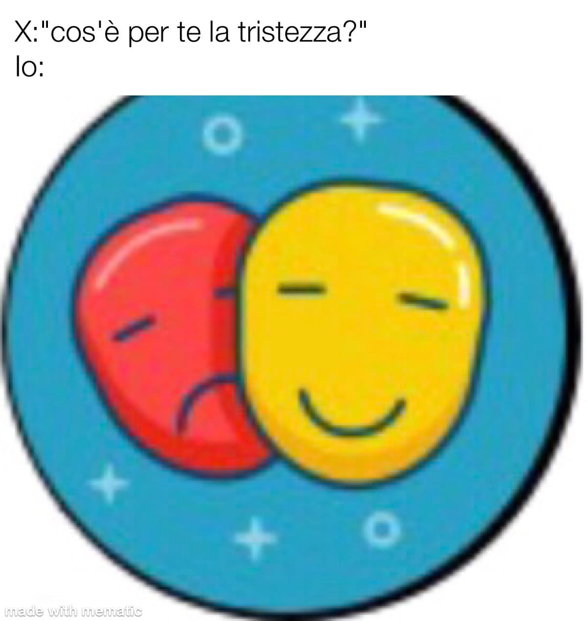 Scusate ma non ci riesco, per me sta foto profilo è tristissima non so nemmeno perchè 