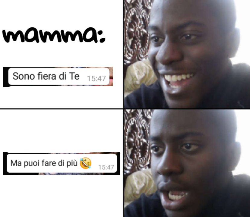 Io che faccio i meme sui messaggi di mia madre 