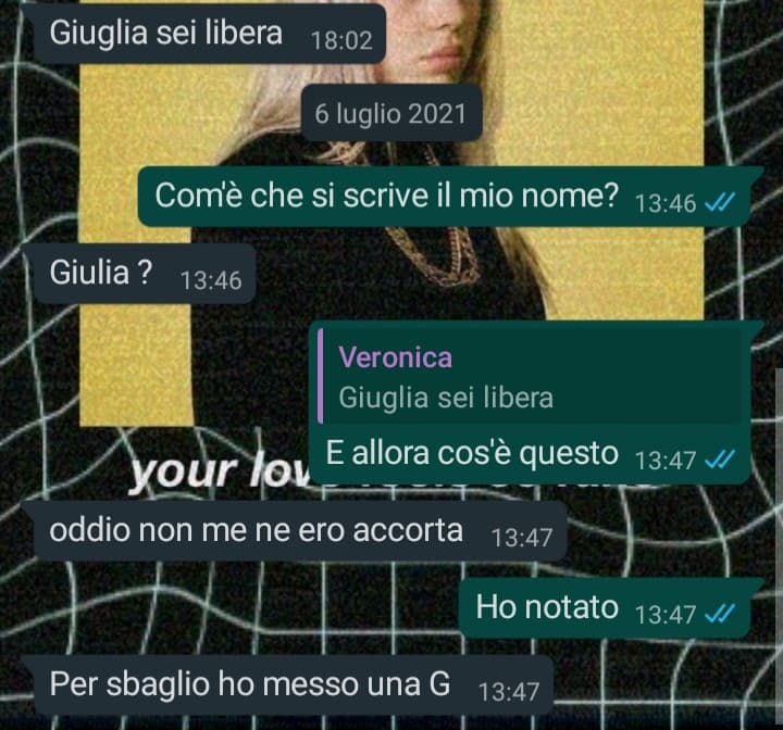 Eh niente, mi ero dimenticata di farvi leggere sta perla