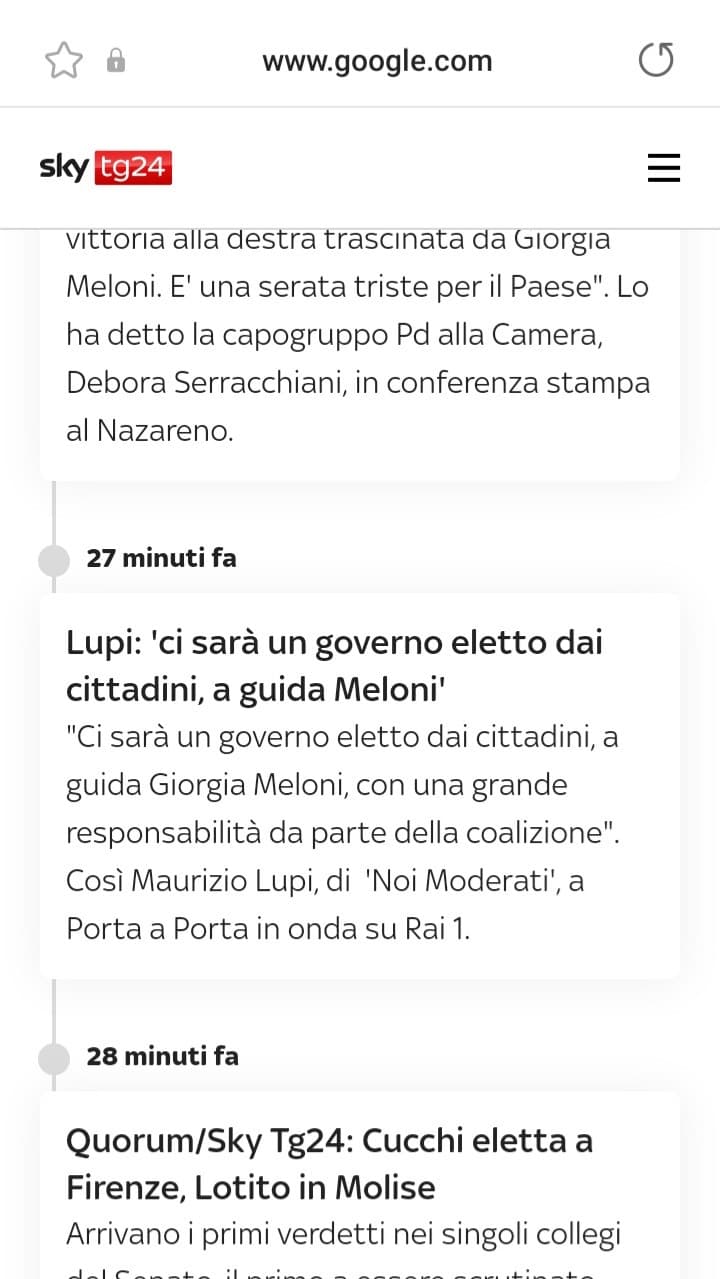 lupi (noi moderati) ha già affermato che il nome del centrodestra per palazzo chigi sarà Giorgia Meloni