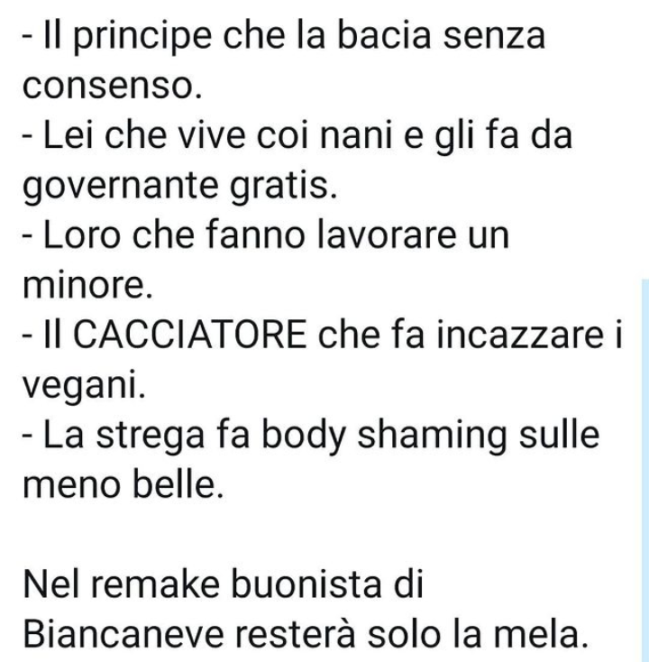 nemmeno quella perchè è avvelenata e può far venire strane idee