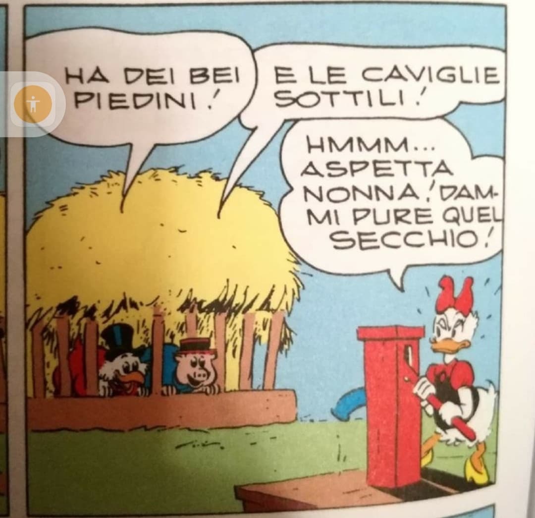 Si è una vignetta vera ? (presa da una pagina Instagram che il giovedì pubblica tutte cose così di Paperino e topolino a tema sesso ?. Se volete vi dico anche la pagina)