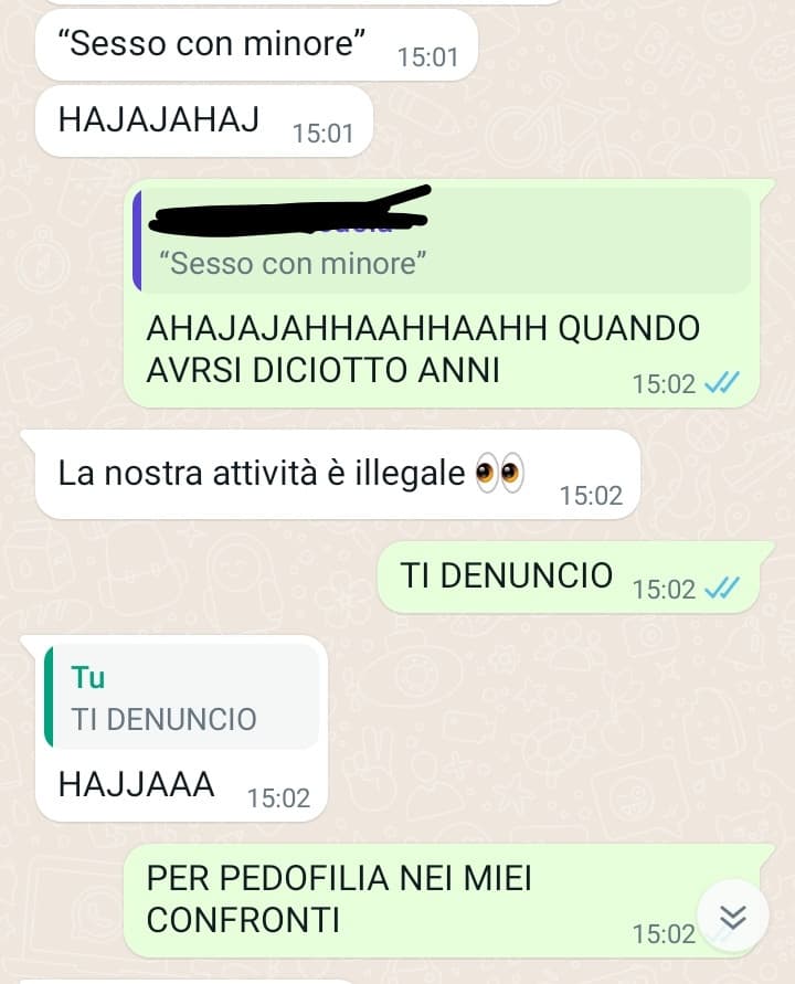 PUBBLICHERÒ CHAT PERCHÉ MI ANNOIO E PORCA TROIA MANCAVO DA INSEGRETO DA UN SACCO. Quando la tua ragazza è un anno più grande di te: 