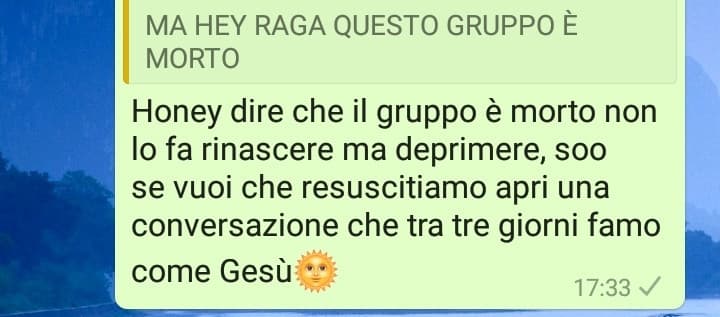 "ah ma questo gruppo è morto1! 1!" ma m0ri tu e non me rompe le ovaie