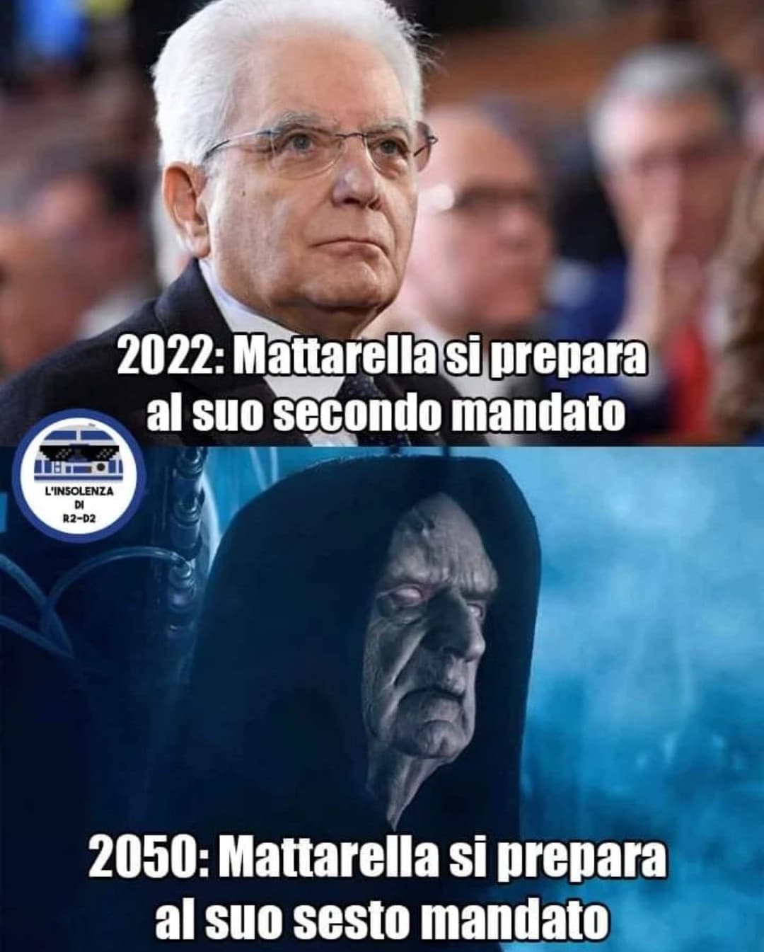 Per favore papi Mattarella resta per sempre con noi