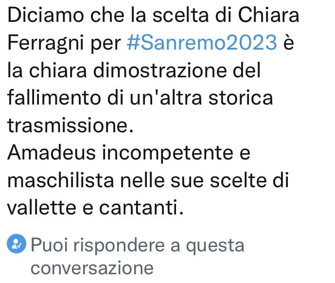 Cosa cazzo c’entra il maschilismo? Alcune tipe su Twitter sono fuse di testa. 