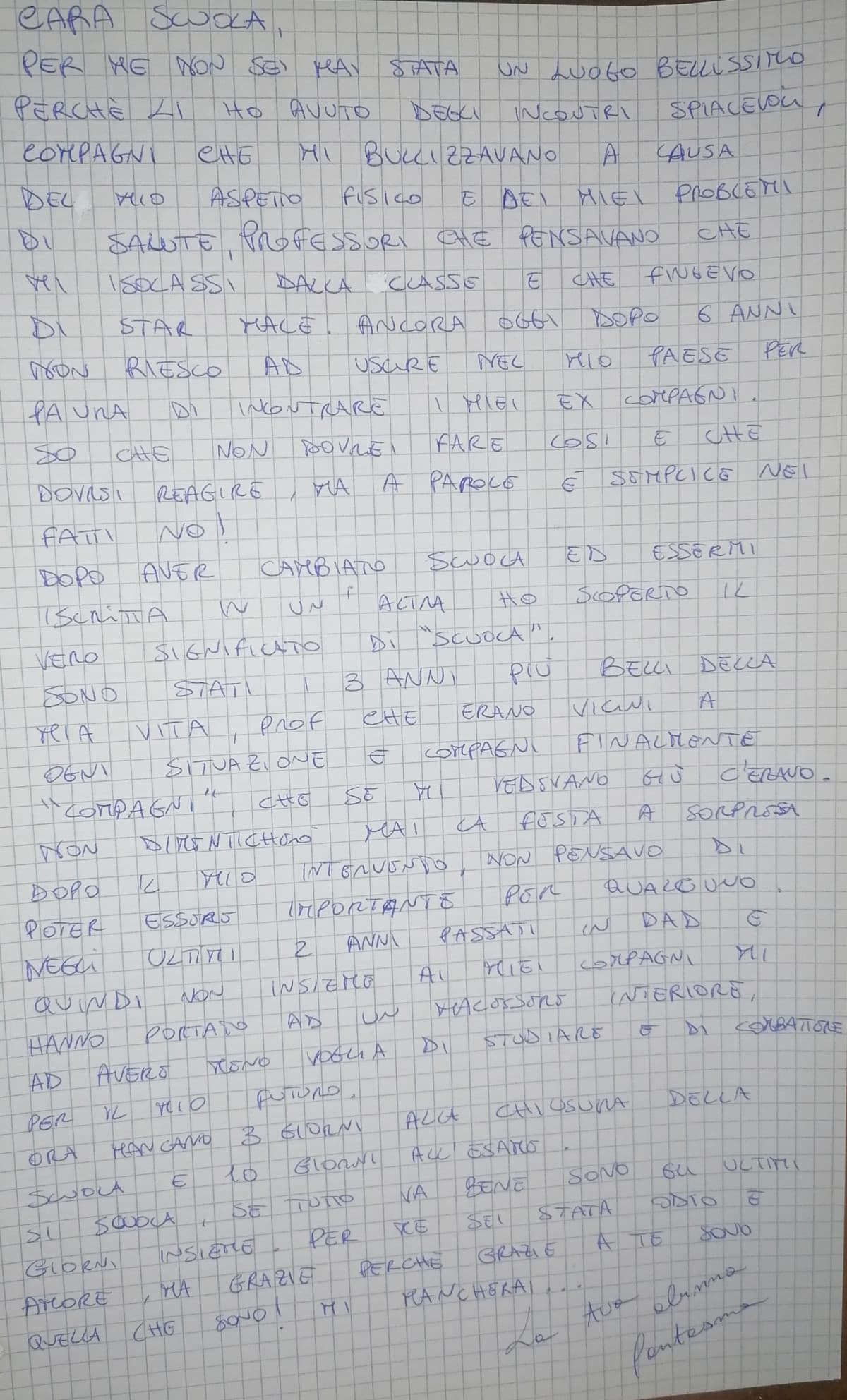 #letteraanonima