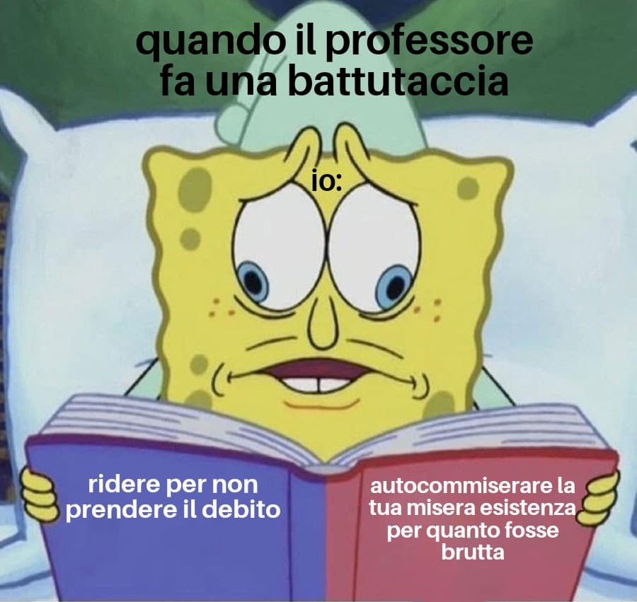 So che è un po' presto per parlare di debiti, però non per le battutacce dei prof