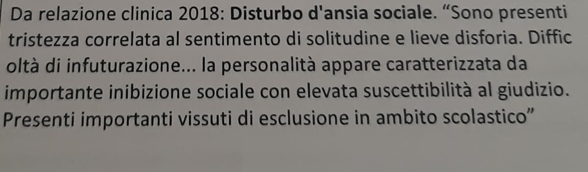 Ho ritrovato la mia diagnosi di 2 anni fa