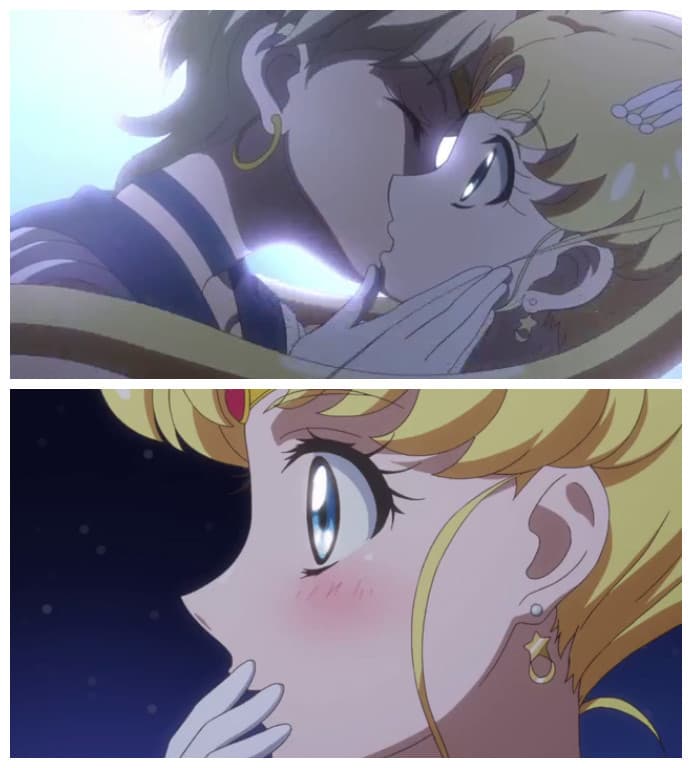 Non so cosa dire riguardo al bacio Tra Sailor Moon e Sailor Uranus ?