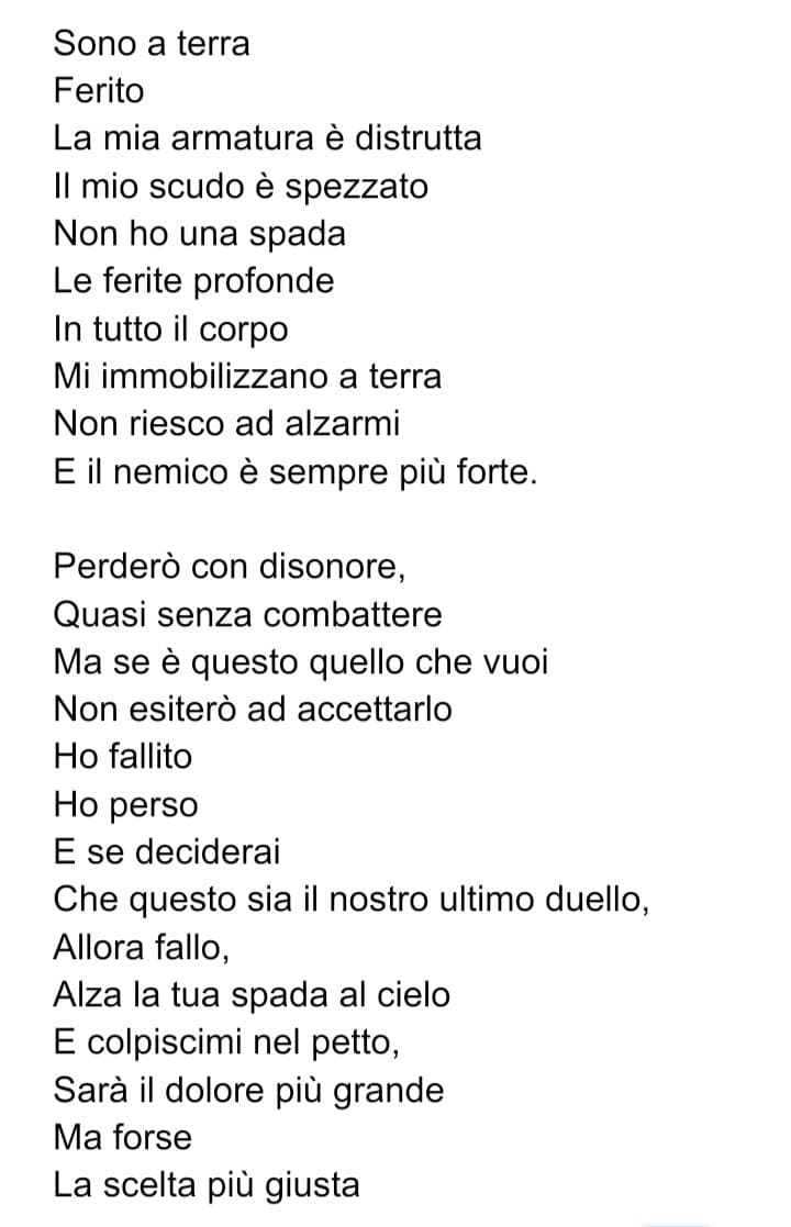 Poesia n 3, Soldato ferito