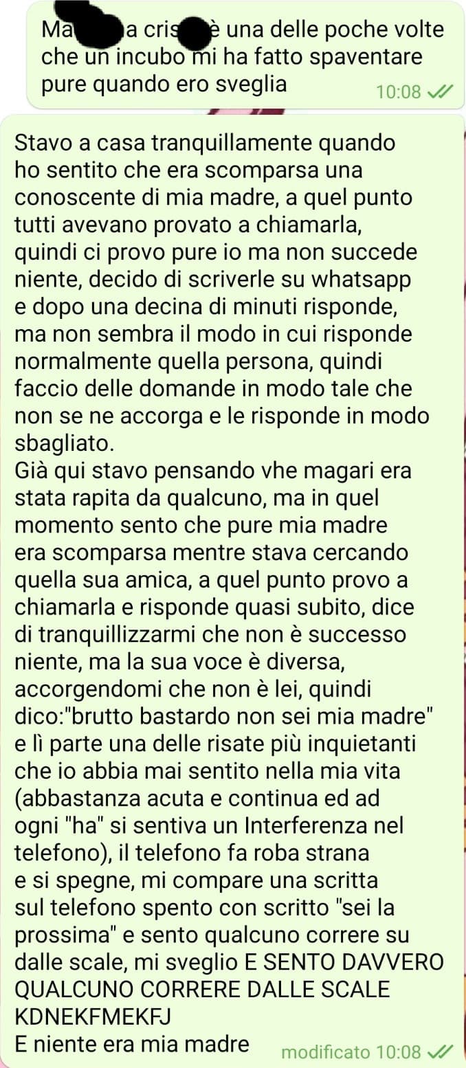 È abbastanza confusionario ma quella risata rimarrà nei miei incubi per sempre