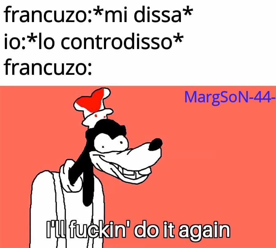 Nn zi dizza la gnegnteh, zopratuto margSOOOOS