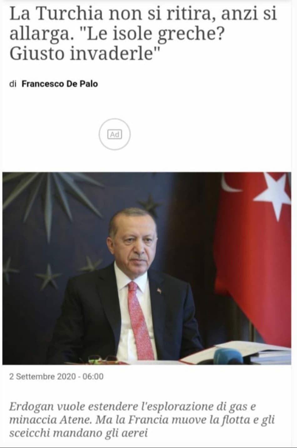 Erdogan ma che cazzo fai?