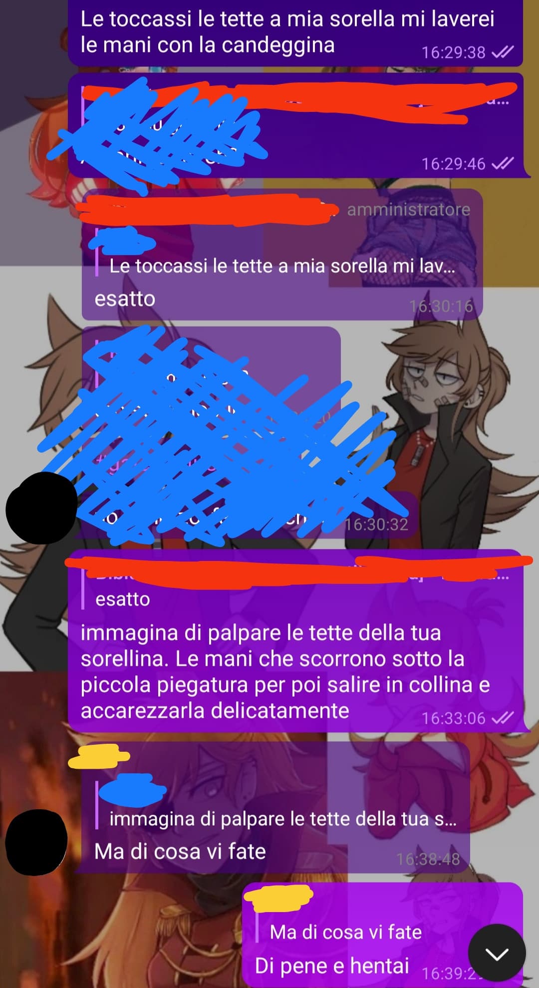 Ho tipo ritrovato un vecchio screen di una chat lol