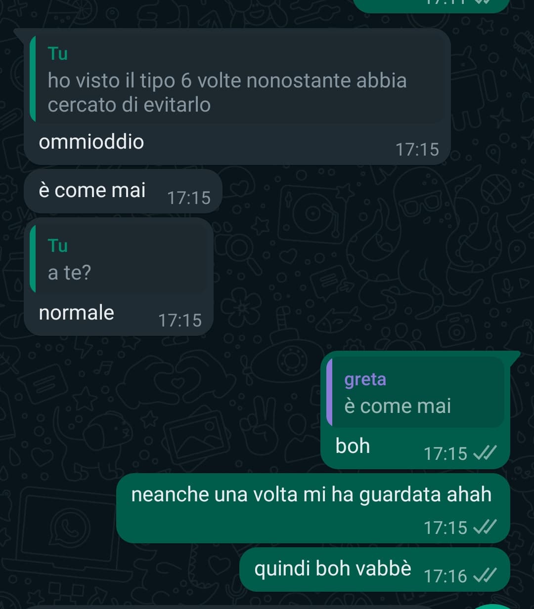 comunque che fate di bello? 