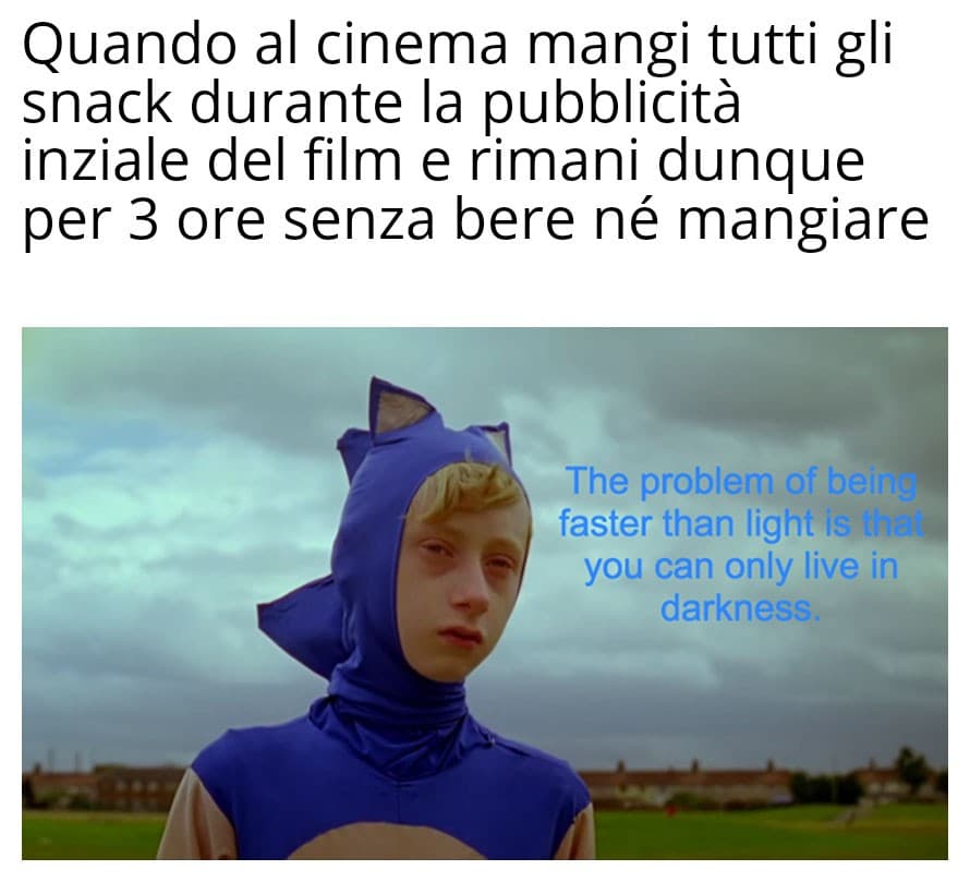 Il rimorso è la fame son tanti sigh