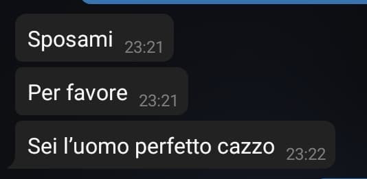 Sono felice.