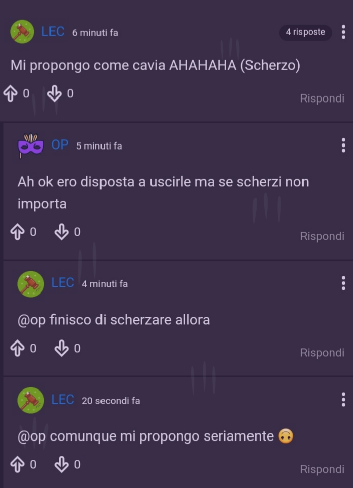 Mi stanno sul cazzo quelli che chiedono di vedere un paio di tette, e mentre lo fanno dicono che scherzano. Cioè, se devi fare il pervertito fallo bene. Tanto sappiamo tutti che non scherzi.