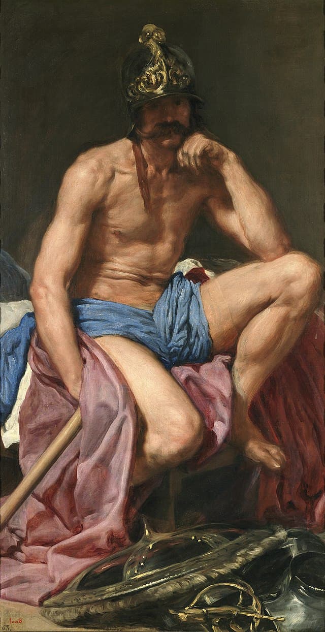 "Marte", Diego Velázquez, 1640, olio su tela, Museo del Prado, Madrid.