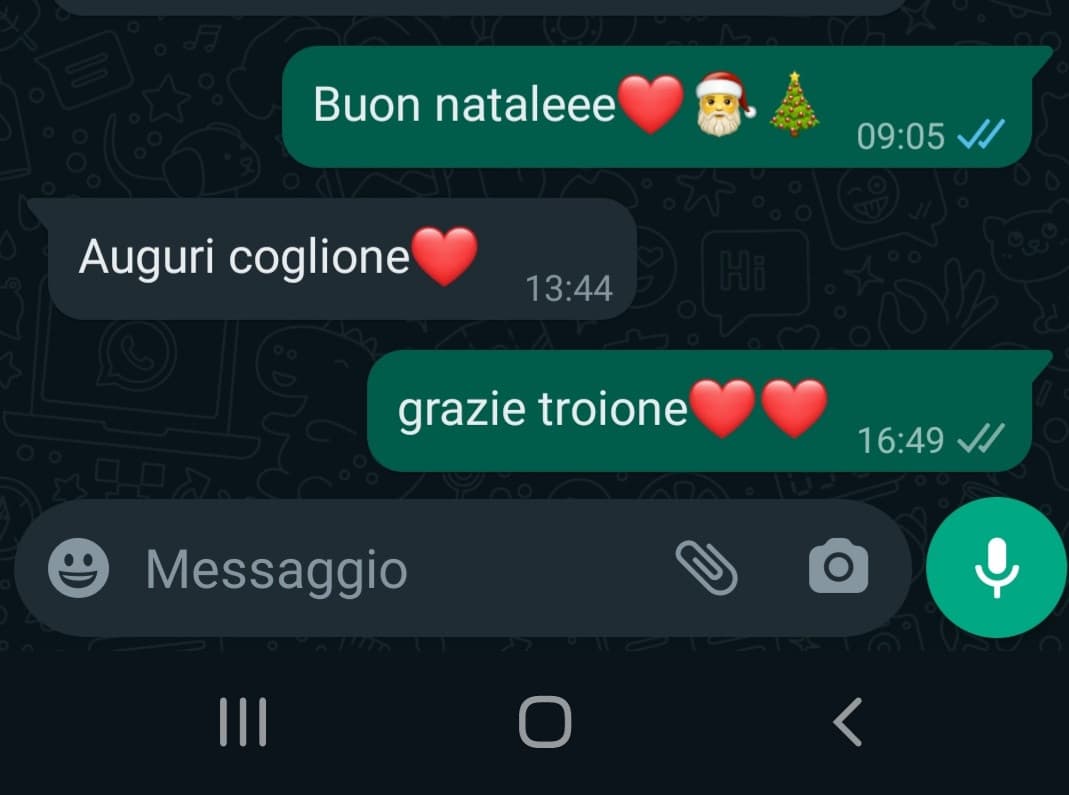 Gli auguri tra me e il mio best friendo