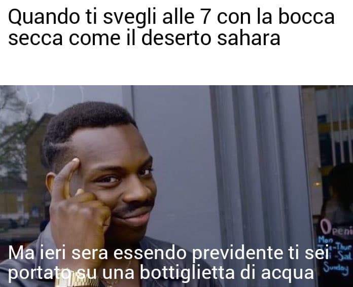 La bocca allappata di prima mattina