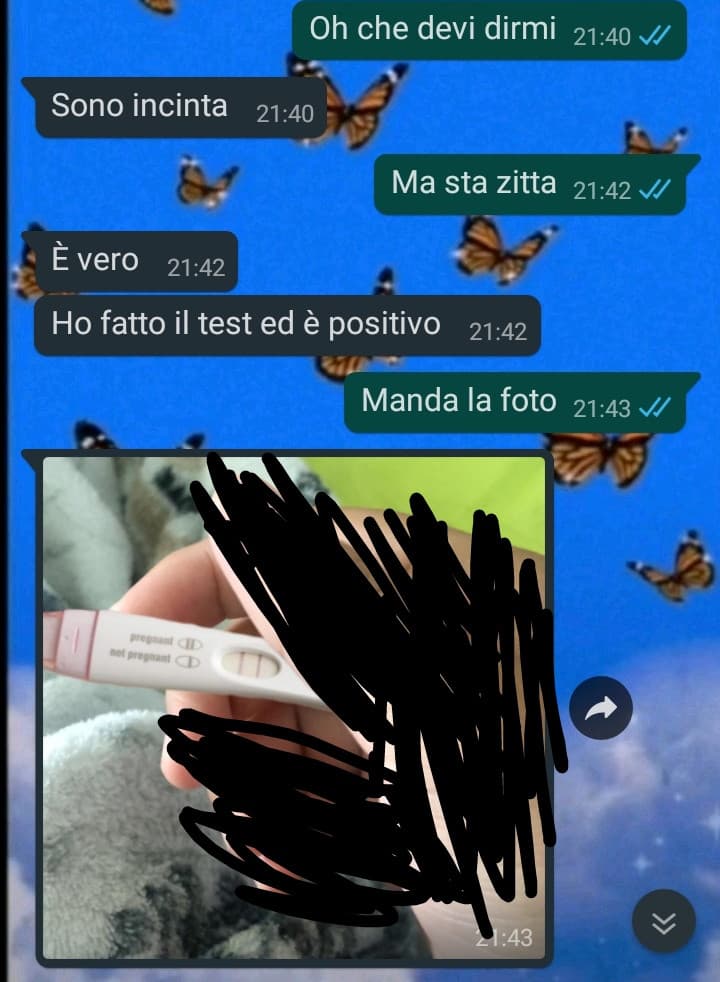 Devo condividere la mia felicità con voi, diventerò zia ?