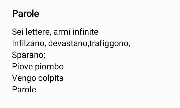 Ehi, ho scritto a getto una piccola poesia(se si può definire tale)