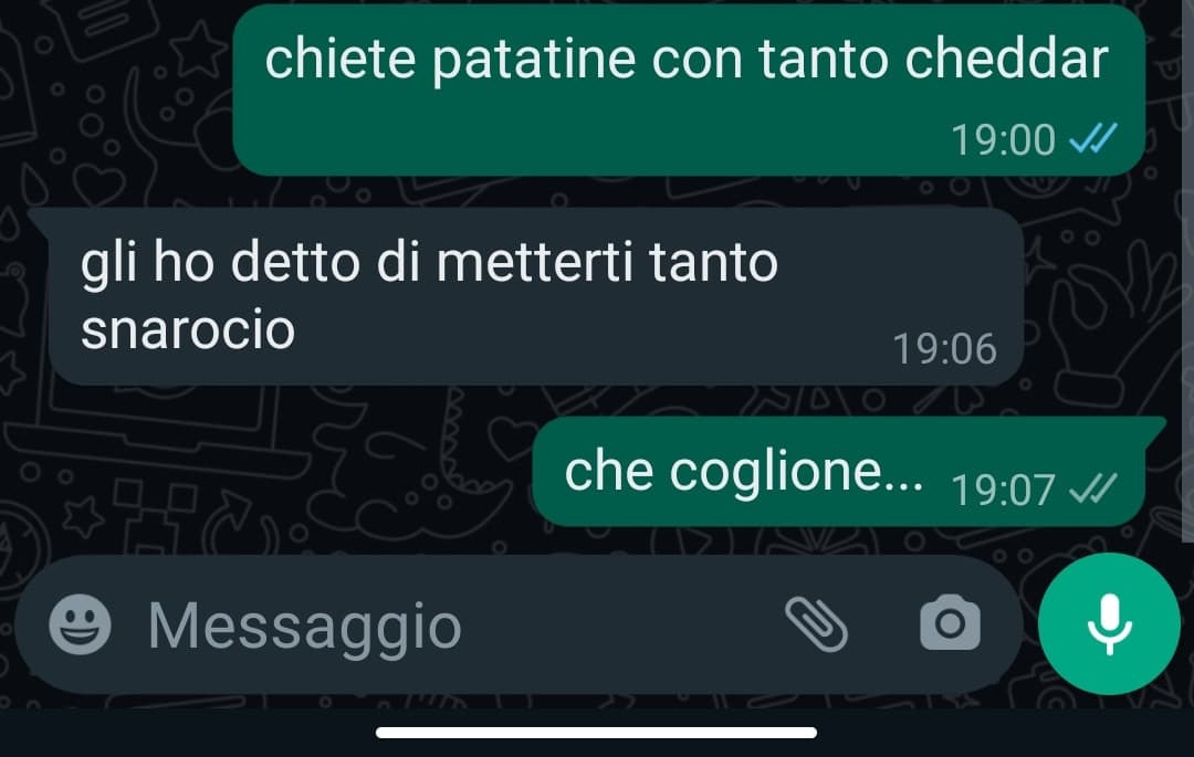 i miei amici (e tutti i conoscenti miei) dicono k sn trp diffidente ok ma se mi vuoistringere la mano a caso penso k the te la sia messa prima nelle mutandw ok