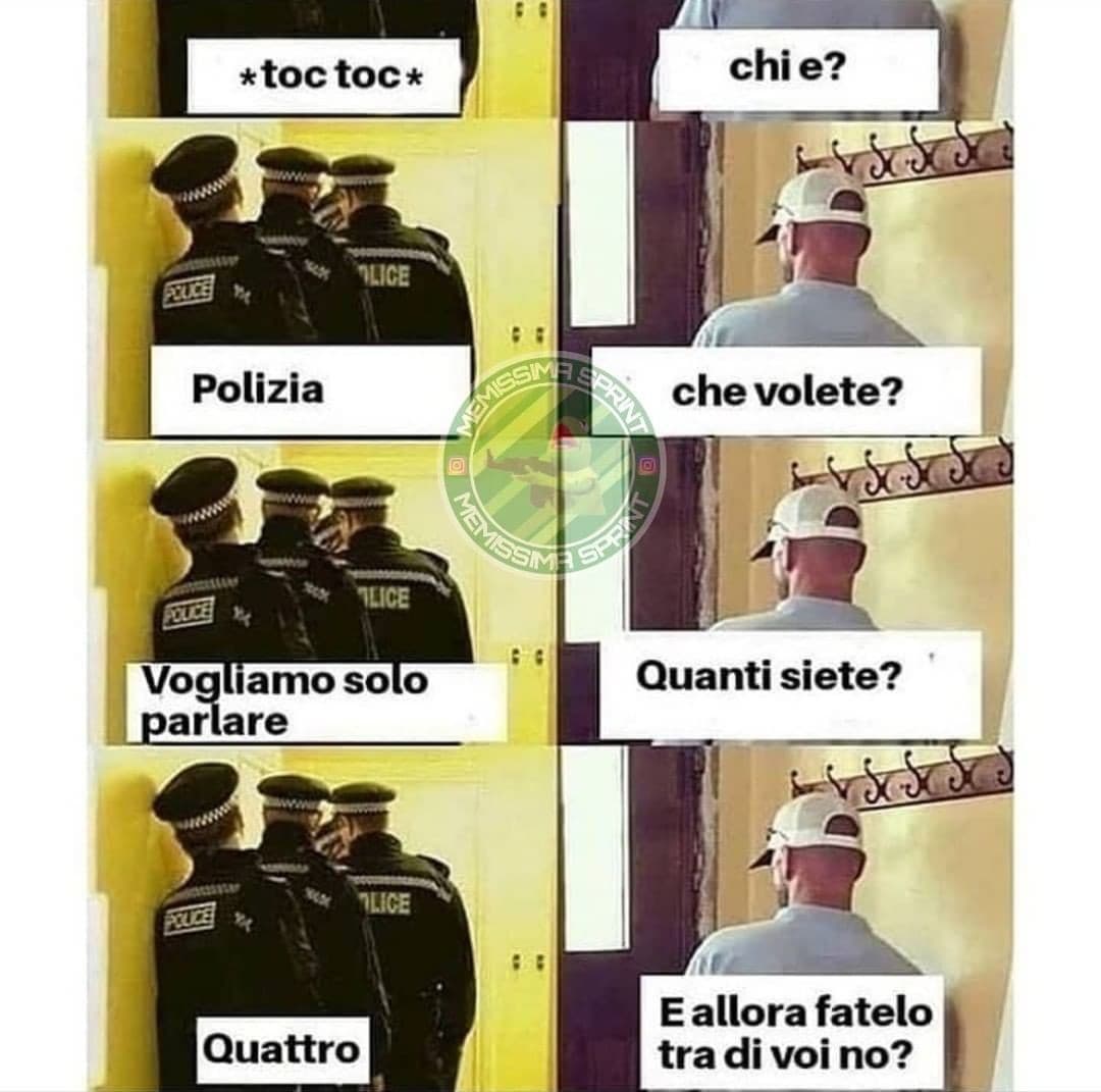 C'è qualcosa di più cringe dei gruppi whatsapp delle forze dell'ordine? Risposta: no.