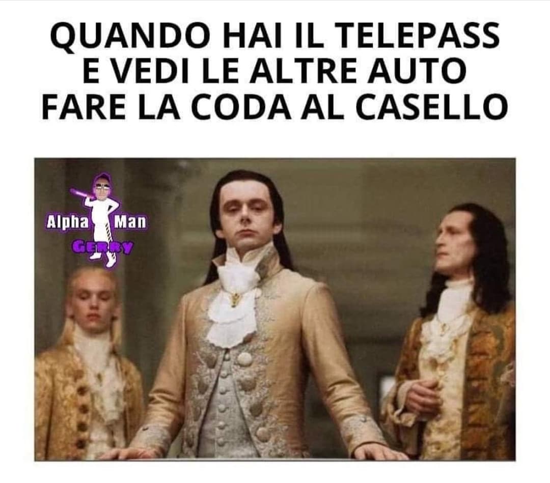 Mio padre col Telepass ?