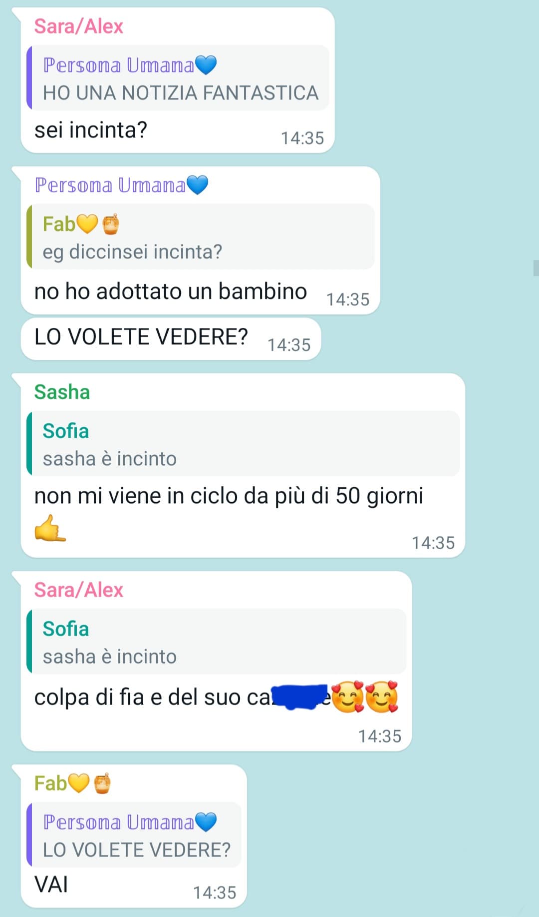 ma è normale che mi devo ritrovare in un gruppo così? 