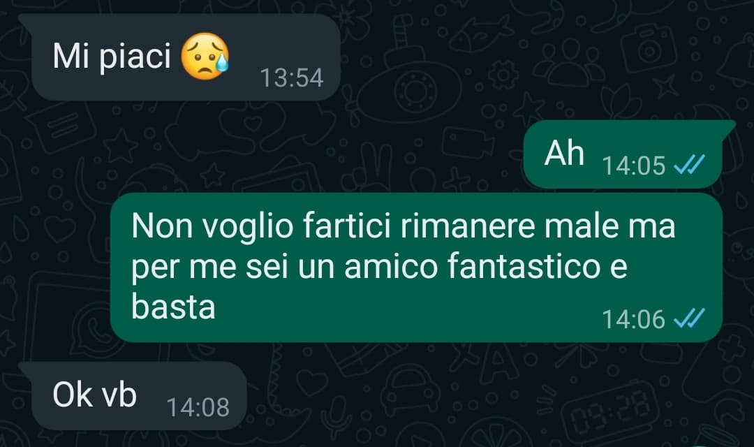 PARTONO I BESTEMMIONI. si è scoperto che piaccio al tipo che dicevo prima. Cazzo. Sono stufa di frienzonare tutti. PERCHÉ DEVO PIACERE ALLE PERSONEE