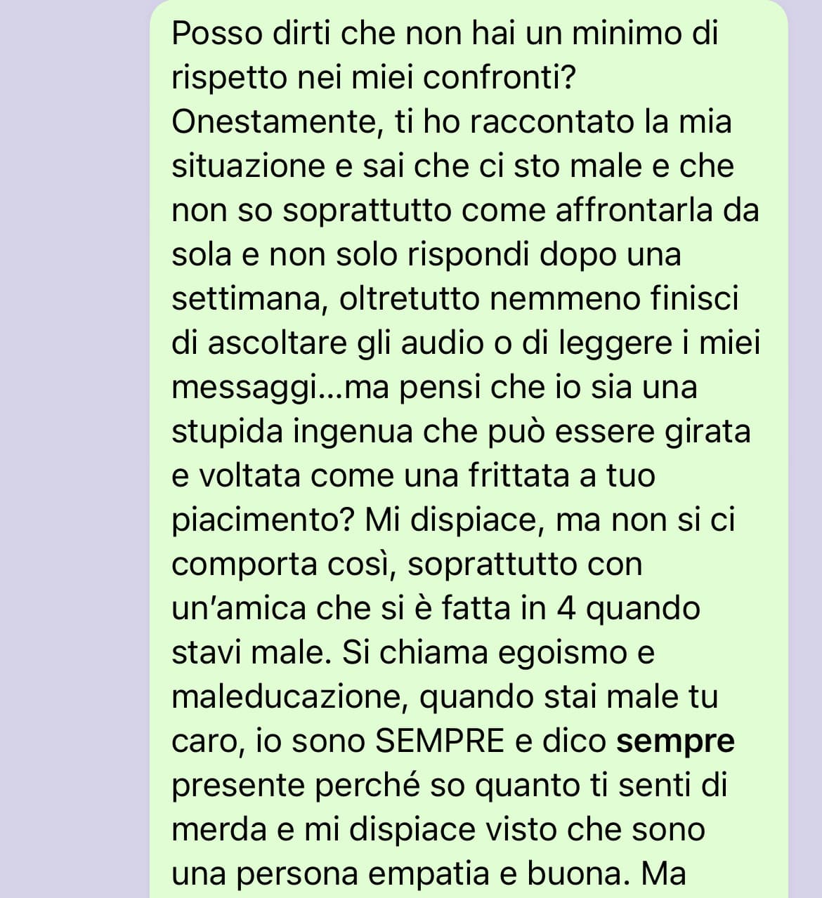 Volevo condividere questi messaggi lol