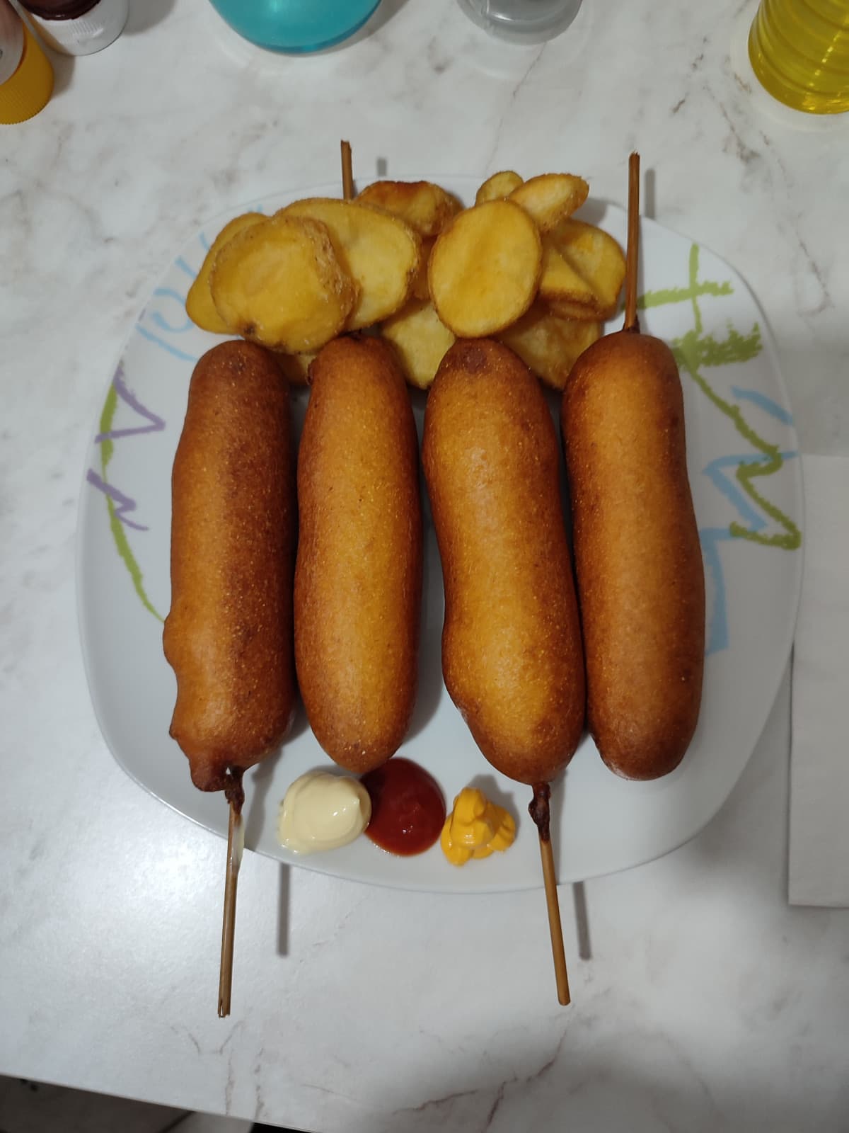 corn dog e patatine ?