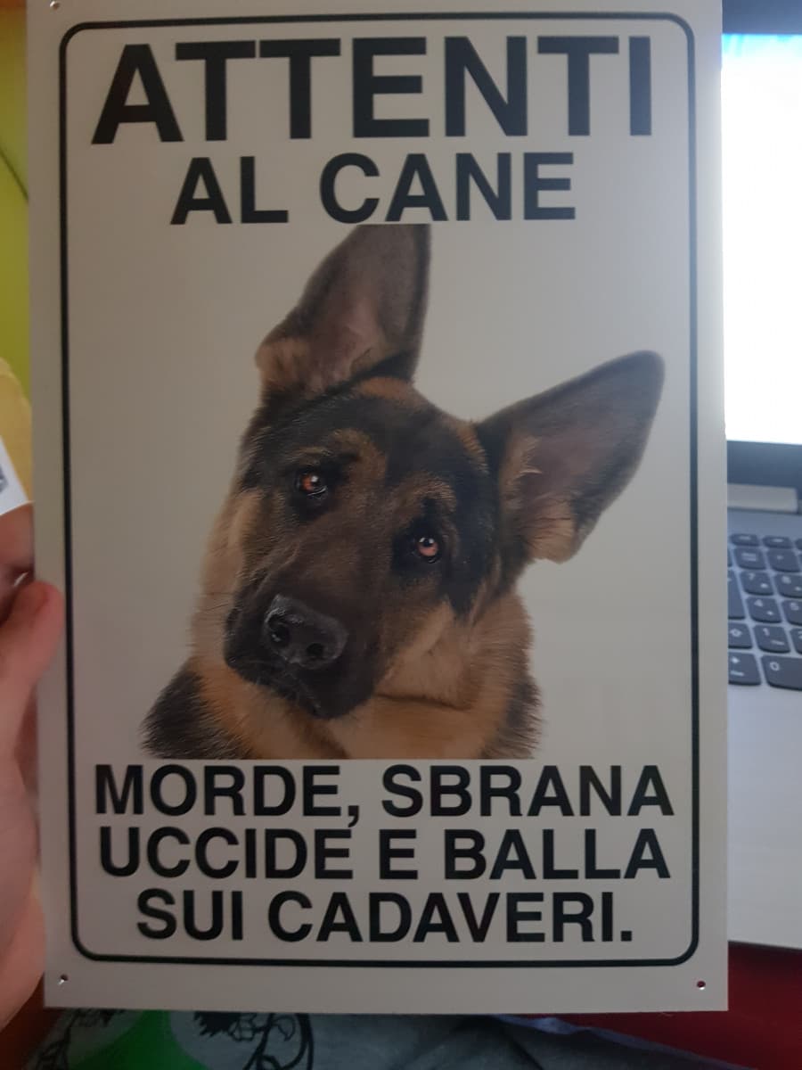 Il mio pastore deve farsi rispettare nel quartiere