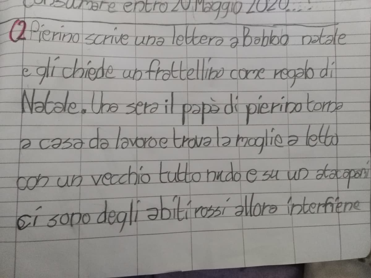 I compiti di mio fratello...(2 elementare)