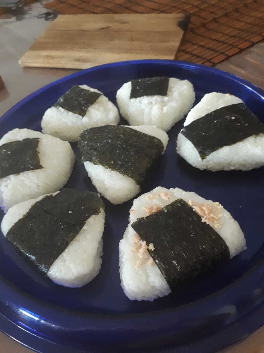 Ho appena finito di fare gli onigiri. 