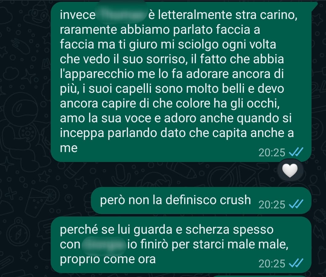 mi hanno pure detto "eh ma sei innamorata" ma vaffanculo 