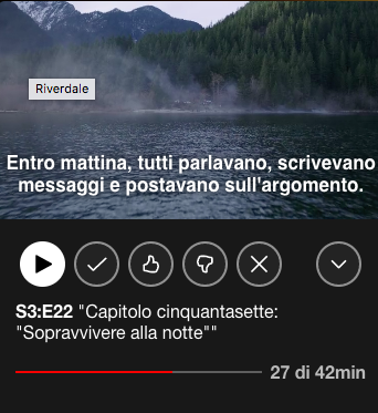 Oggi si va a rriverdale e spezzatino 