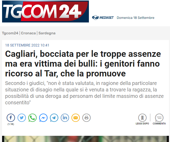 Poteva portarsi un coltello a scuola e sistemarli per le feste