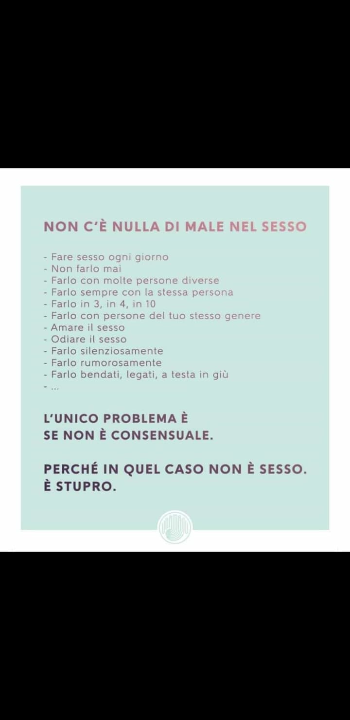 In quel caso non è sesso.