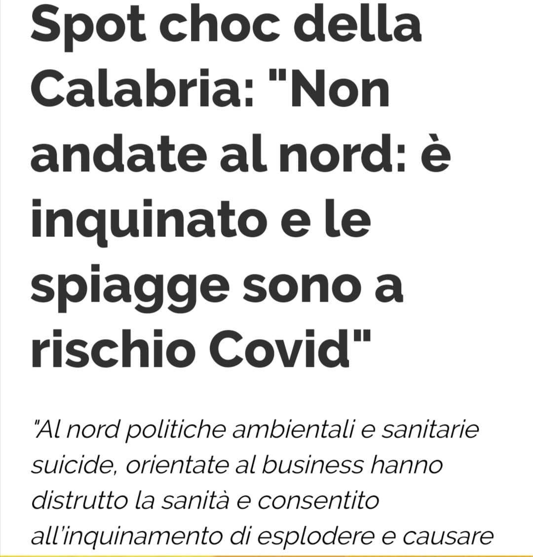 Vergogna! Come disse il nostro buon Zaia "se da voi sono vuote e da noi sono piene fatevi qualche domanda" 