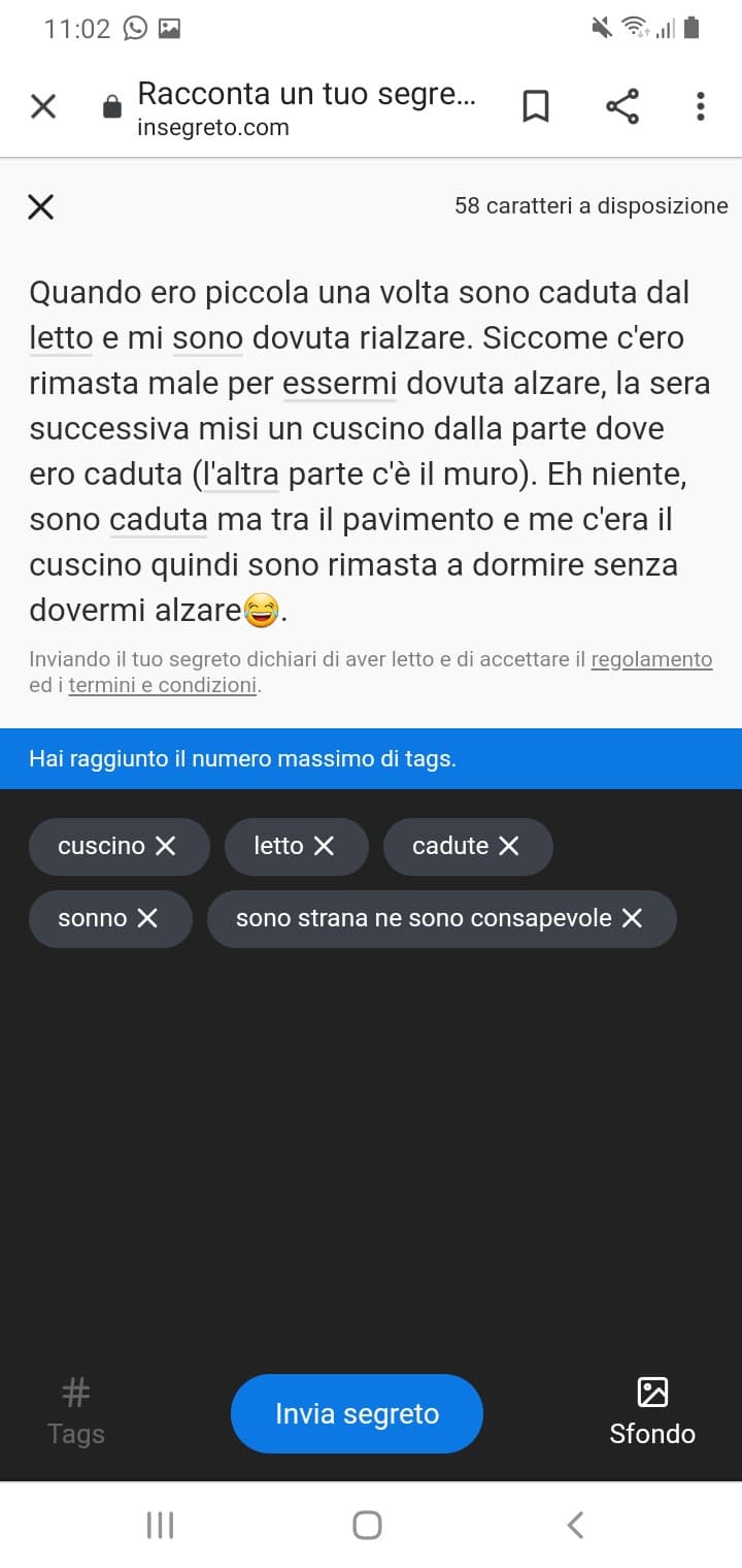 Che diamine avevo in testa??.