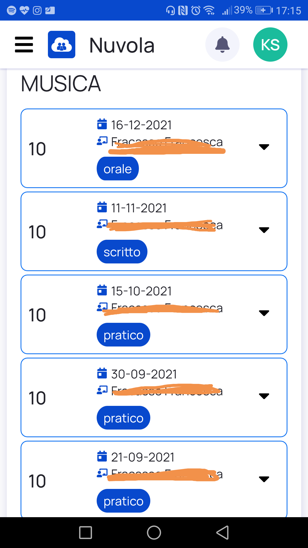 Ma nemmeno alle elementari avevo tutti 10