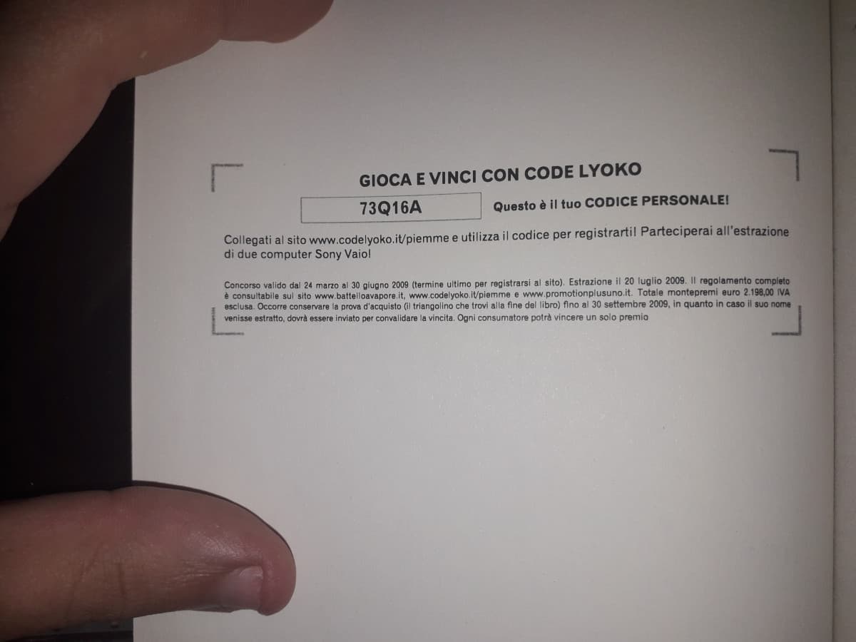 Leggerlo fa ridere perché, al tempo, i Sony Vaio erano il top del top. Oggi non esistono più 