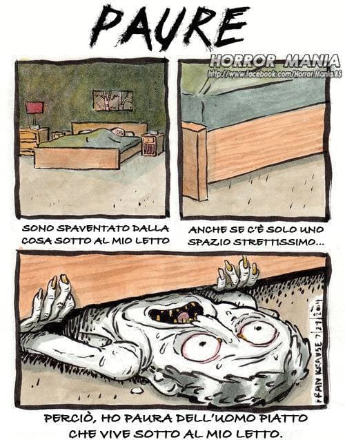 Solo io non ho mai avuto paura dei mostri sotto il letto? 